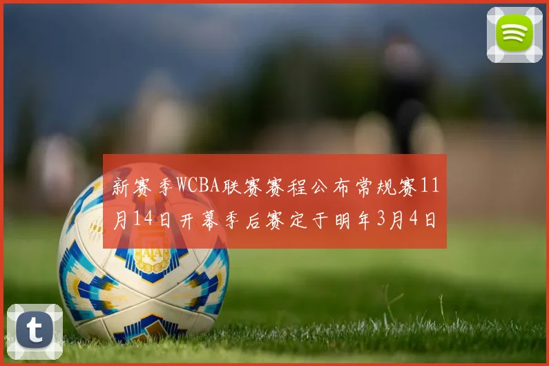 新赛季WCBA联赛赛程公布常规赛11月14日开幕季后赛定于明年3月4日启动